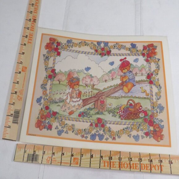 Vintage LUCY RIGGS 1986 Placemat SEE SAW #80269 (professional thick lamination) - Picture 1 of 11